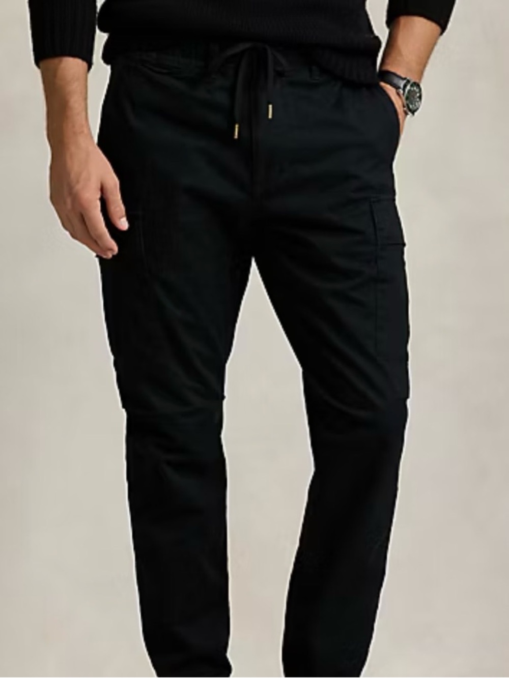 Polo Ralph Lauren Stretch Slim Fit Twill Cargo Pants Polo Black Men’s Size 32x30 - Picture 6 of 7